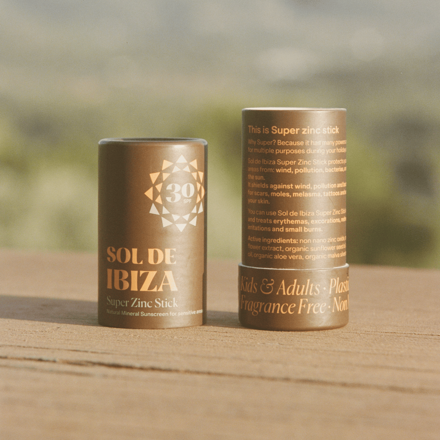 SOL DE IBIZA išsukamas pieštukas nuo saulės veidui ir kūnui su SPF 30, 45 g