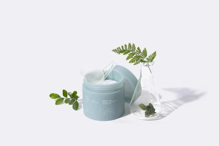 SOROCI "DERMA LAB HERBAL" RAMINAMIEJI DISKELIAI (80 DISKELIŲ), 150ml