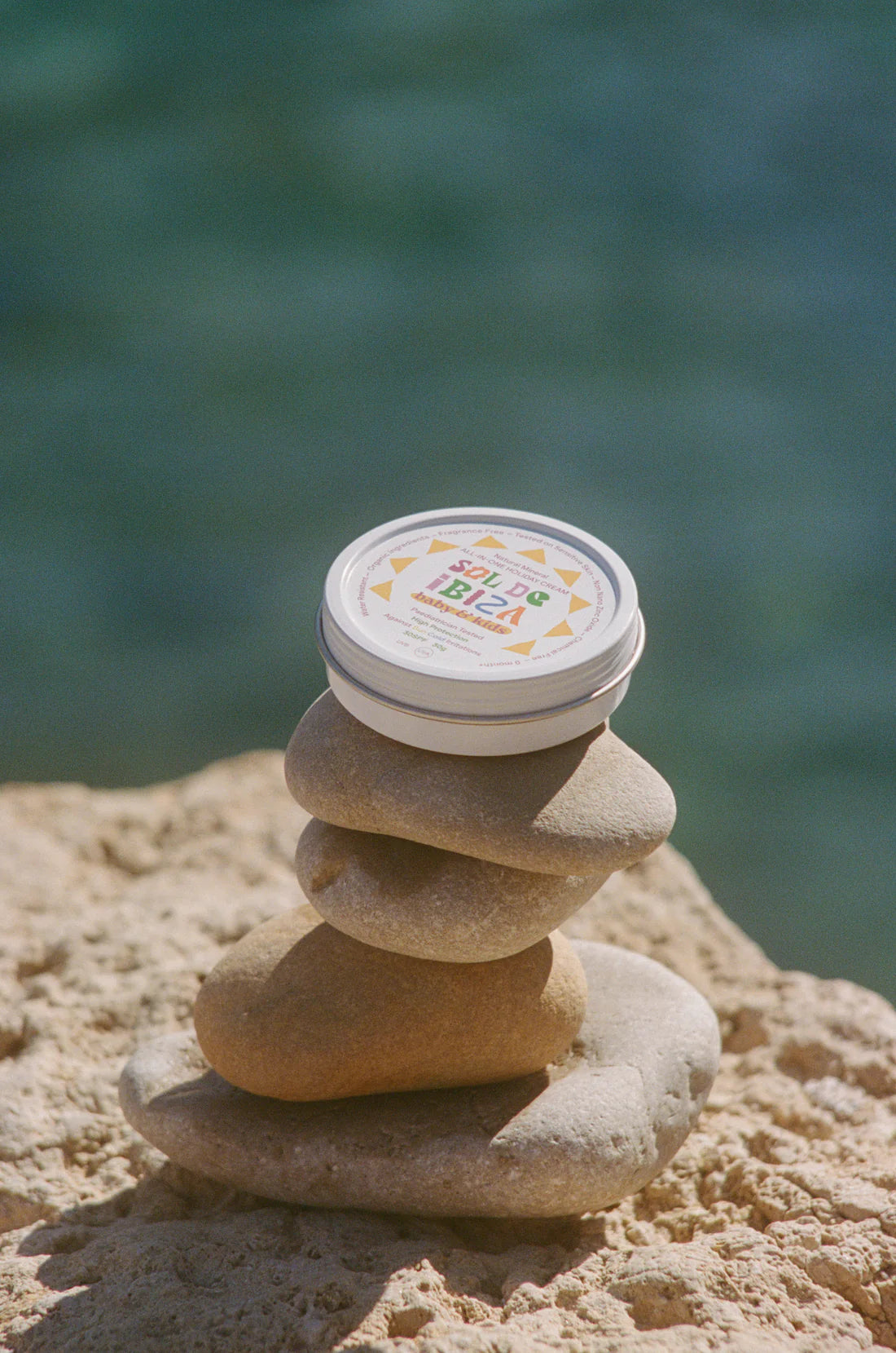 SOL DE IBIZA apsauginis kremas veidui ir kūnui nuo saulės vaikams BABY&KIDS SPF 30, 100 g
